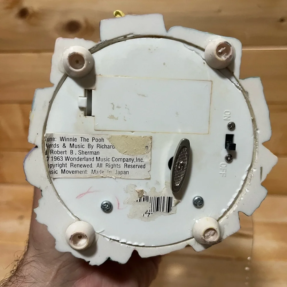 Vintage Disney Winnie the Pooh / Piglet Christmas Snowglobe - Picture 8 of 11